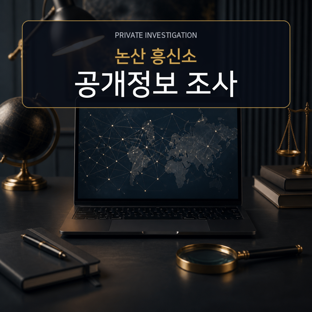 논산 디지털 공개정보 조사 전문 흥신소