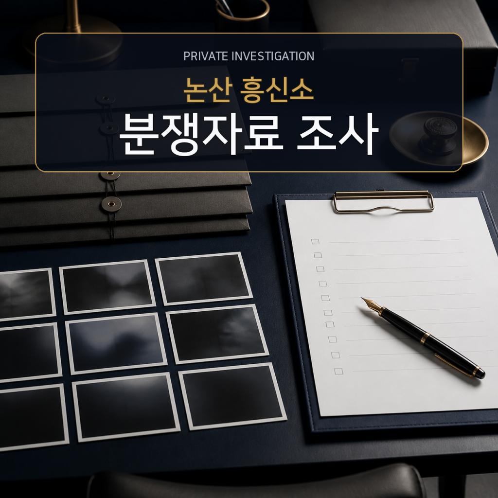논산 분쟁자료 조사 전문 흥신소